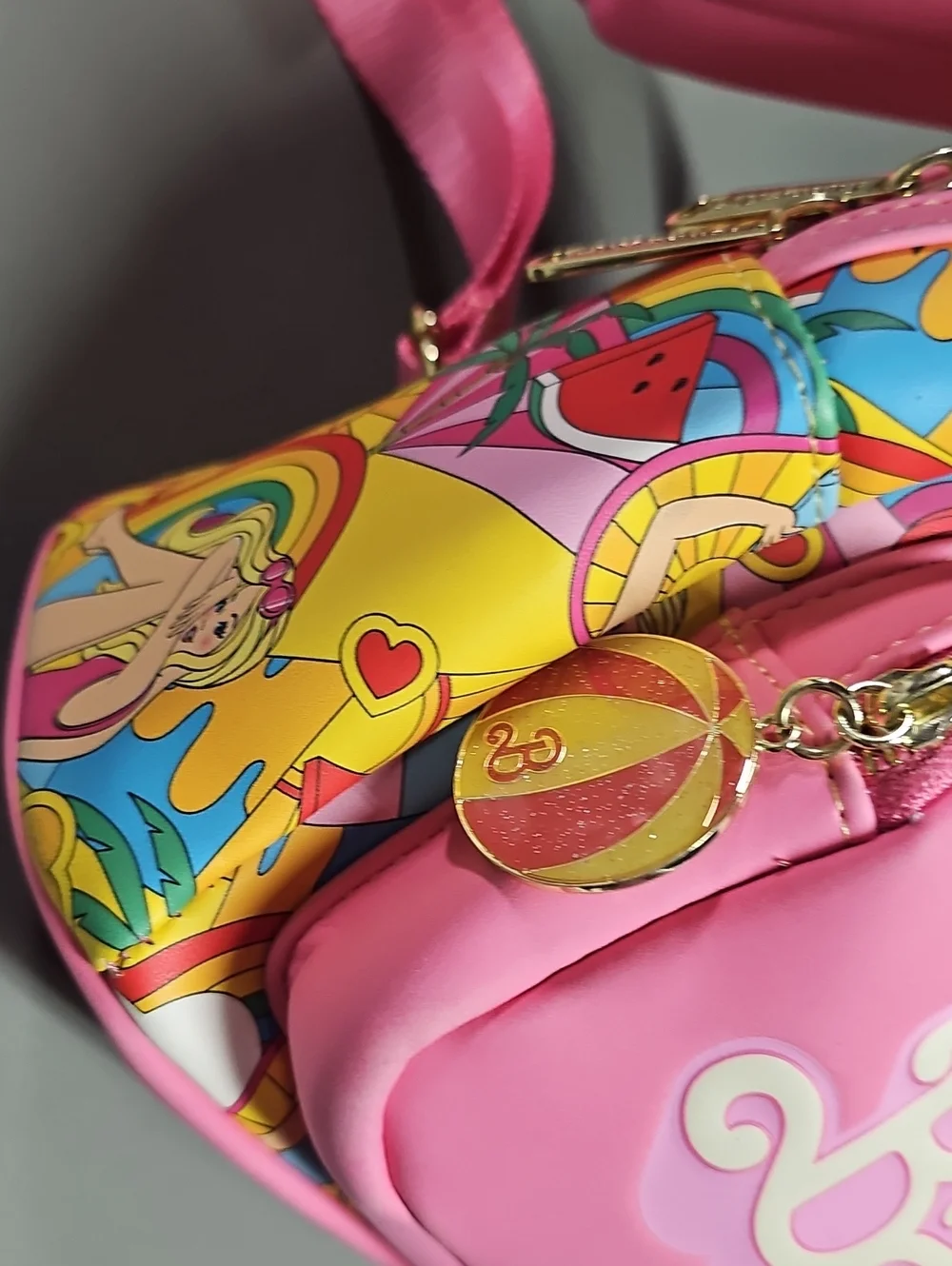 Loungefly × Barbie Fun In The Sun Mini Backpack Beach Theme Multicolor